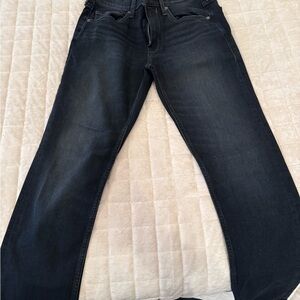 PAIGE Men's Dark Wash Straight Jeans